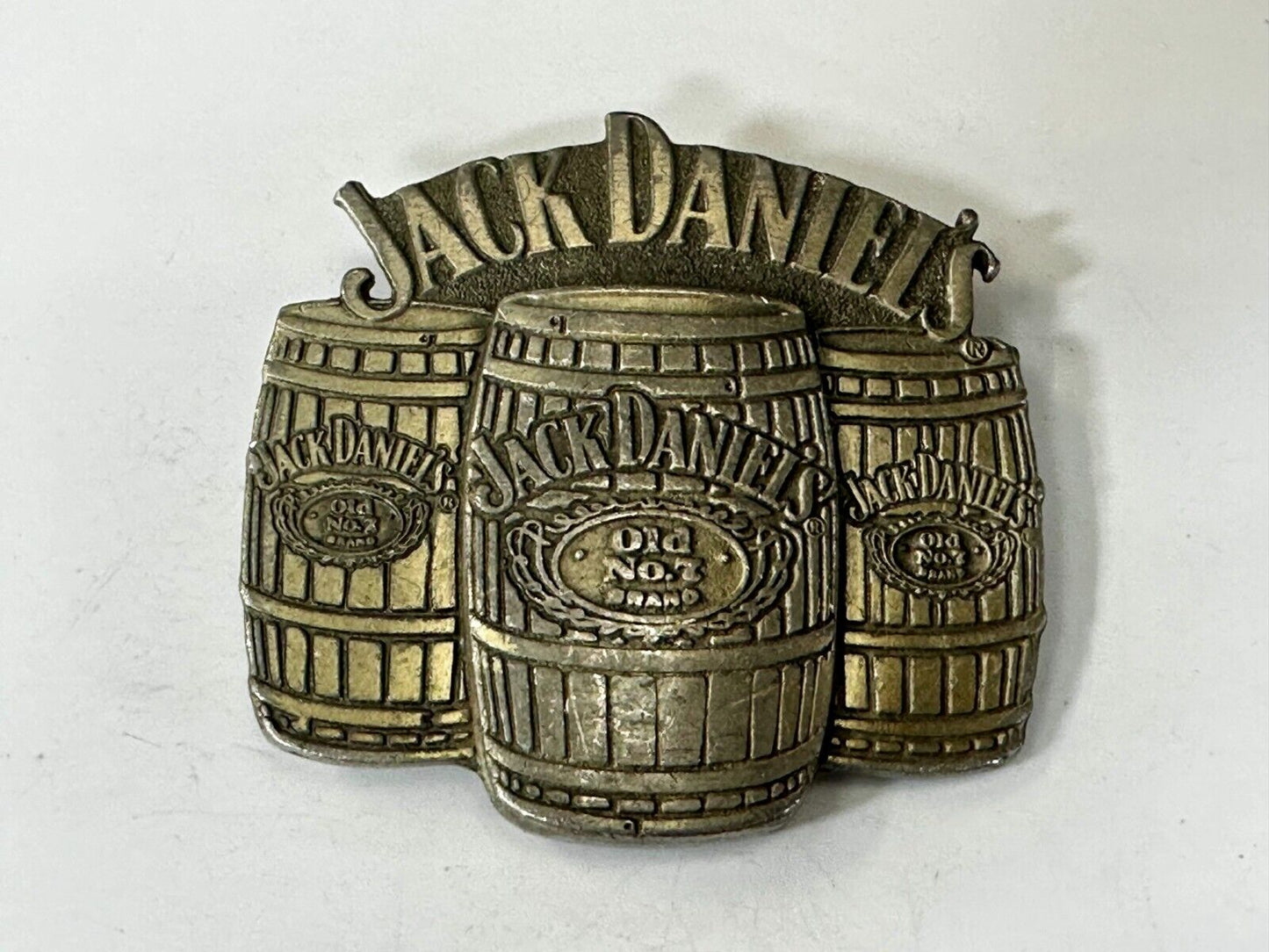 3 Barrels of JACK DANIELS Old No. 7 TN Whiskey 2005 Belt Buckle