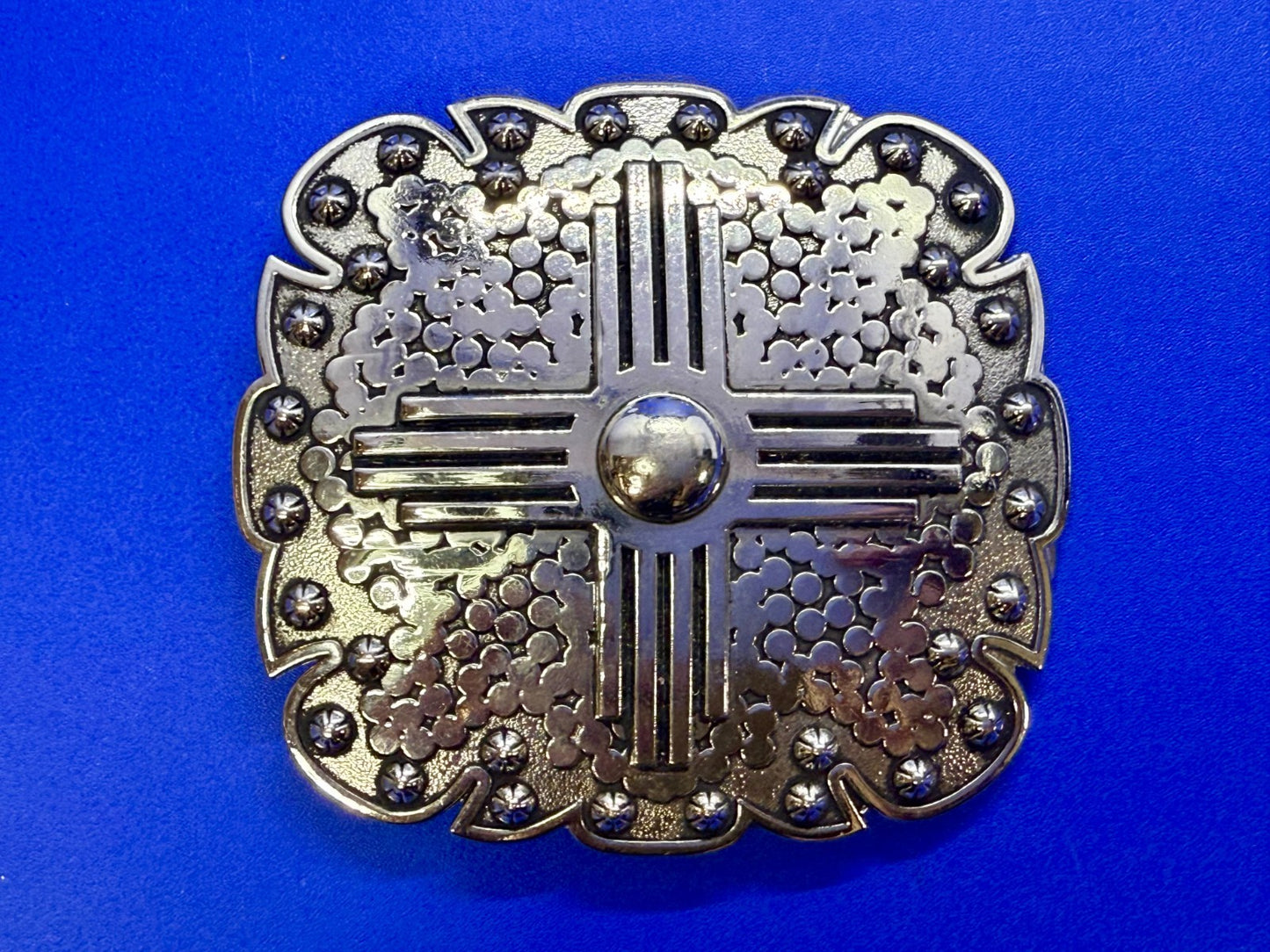 Artisan? Engraved Silver Color Western Framed Belt Buckle for 3/4" Belt