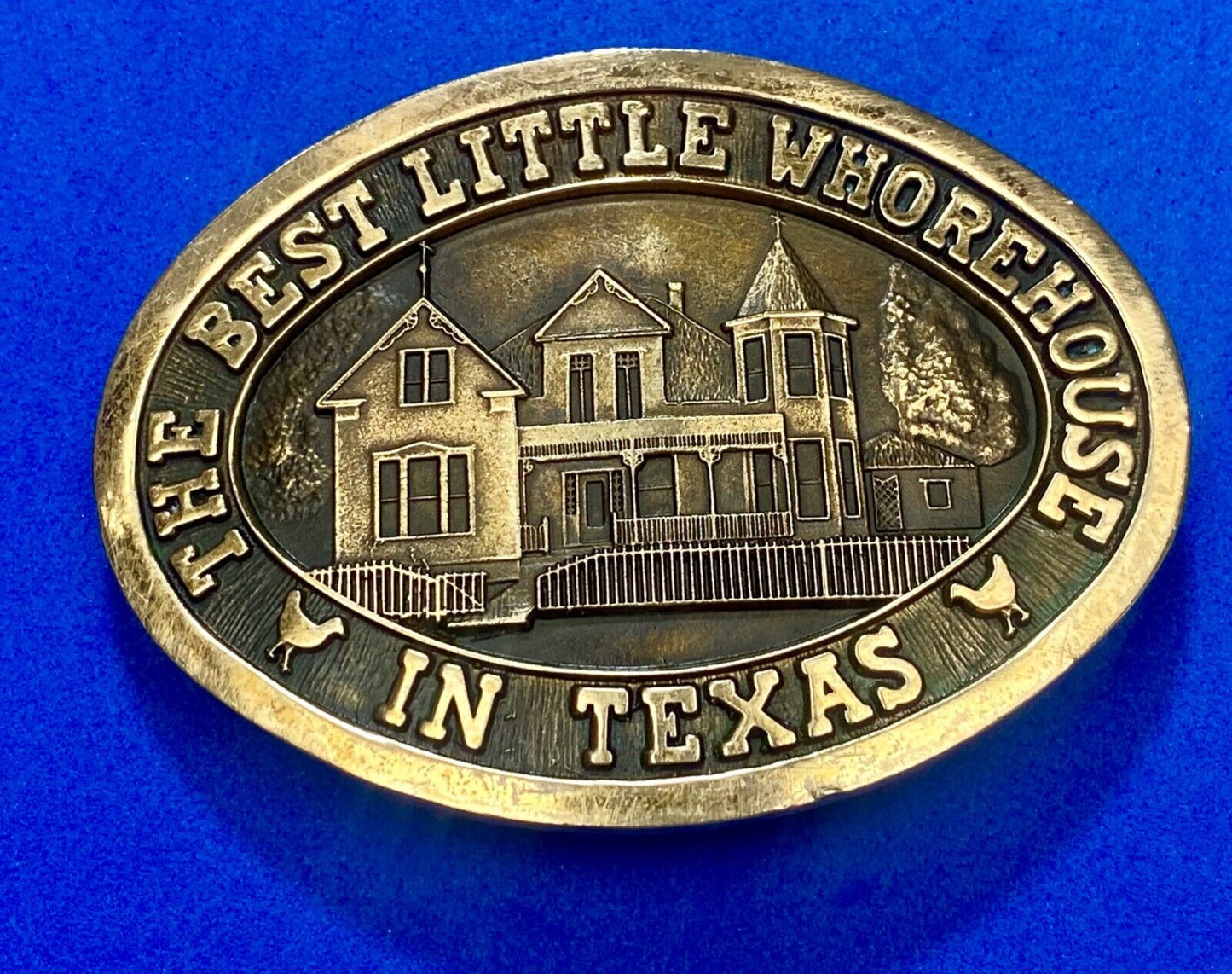 The Best Little Whorehouse in Texas Burt Dolly belt buckle Movie Wrap Crew Gift!