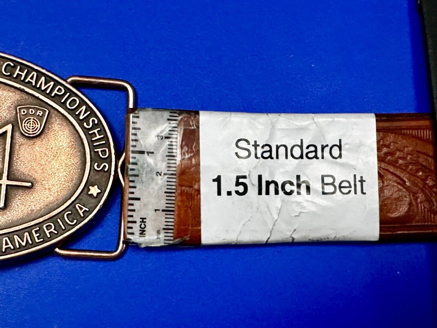 1986 World Shooting Championship Event United States of America Belt Buckle