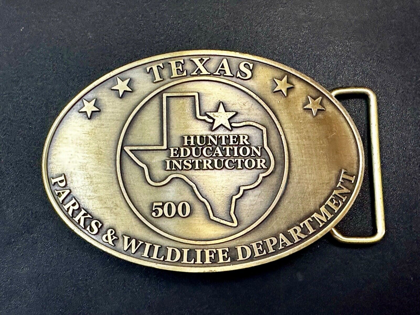 Texas Hunter Education Instructor 500 Parks & Wildlife Dept Belt Buckle