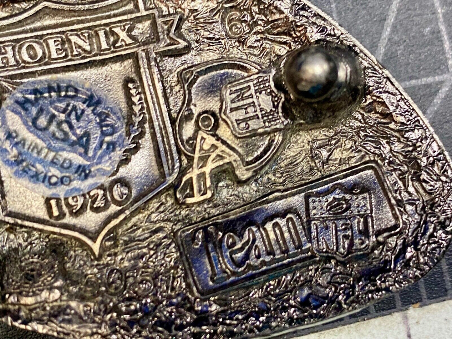 Vintage 1994 Phoenix Arizona Cardinals Nfl Sports Football Team Belt Buckle