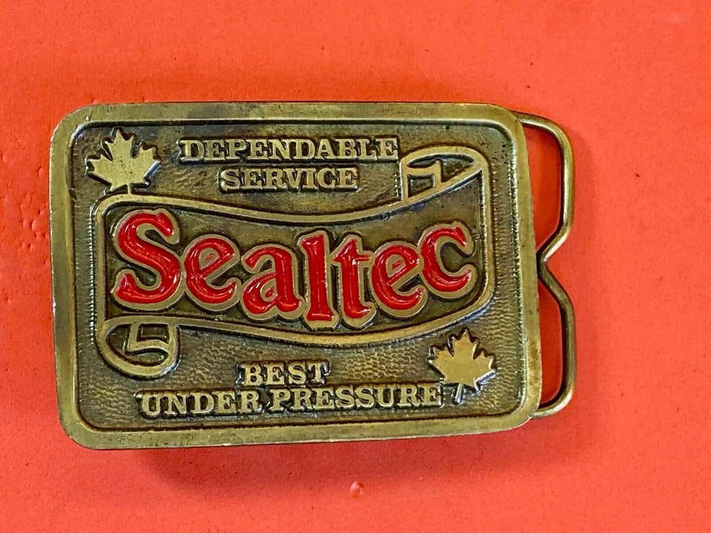 Vintage Belt Buckle - Sealtec - Company - Dependable Service Best Under Pressure