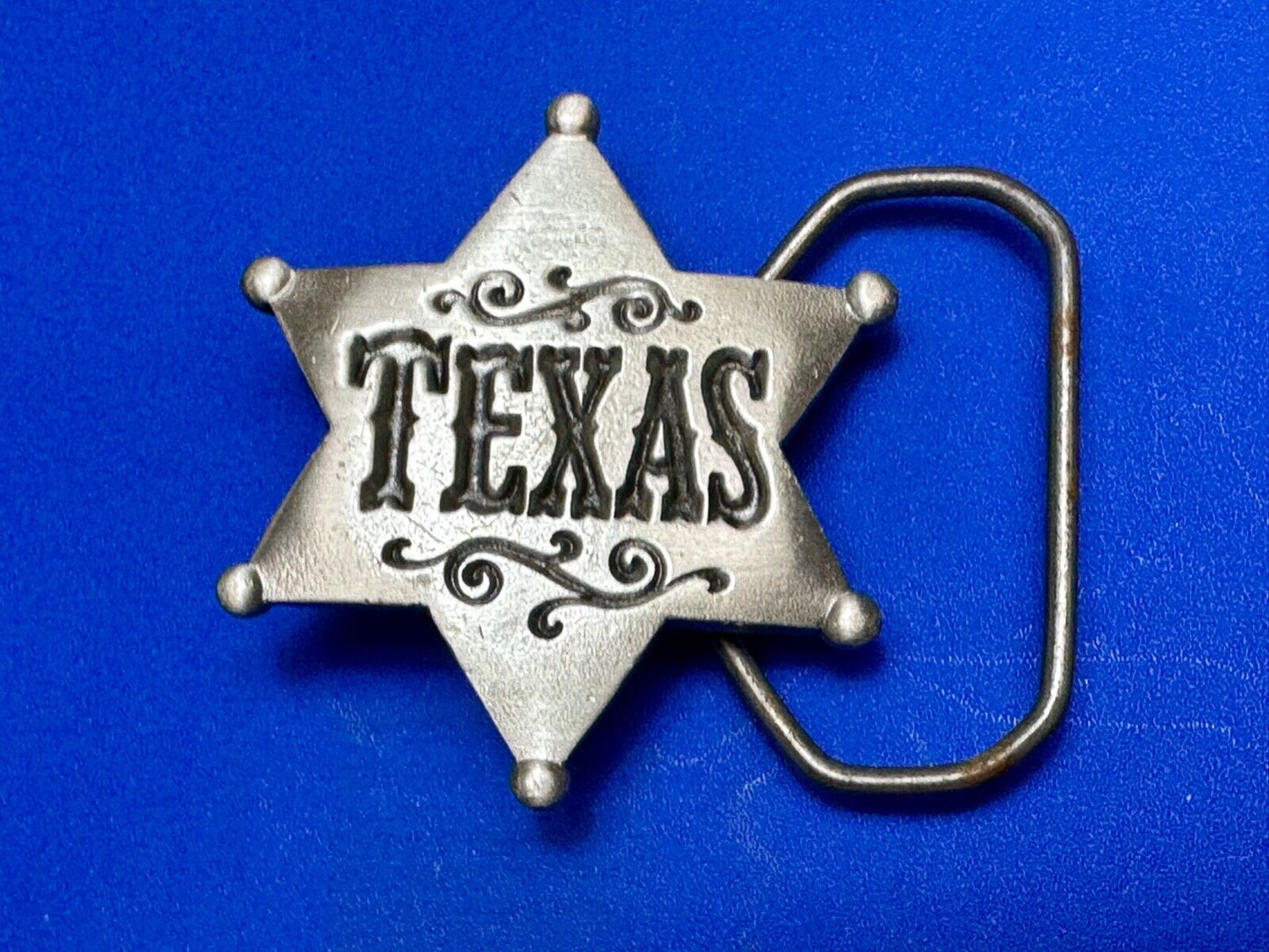 Texas Lone star - old school Sheriff Badge shaped Great American belt buckle