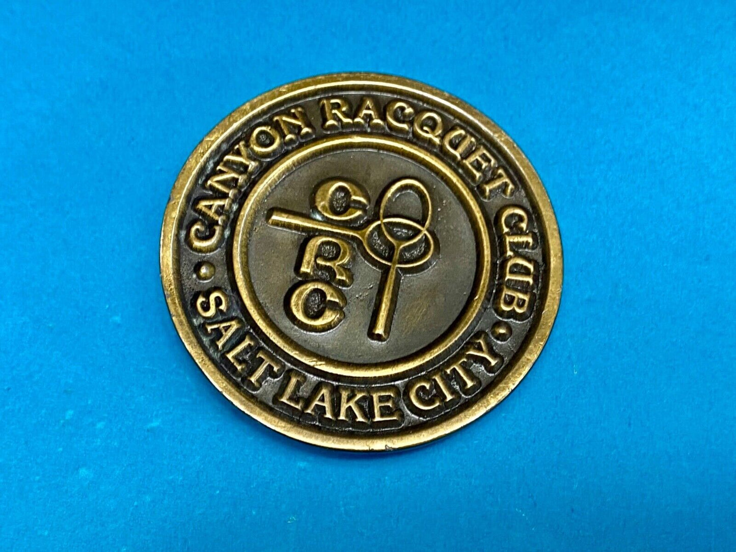Vintage CRC - Salt Lake City Canyon Racquet club restored belt buckle