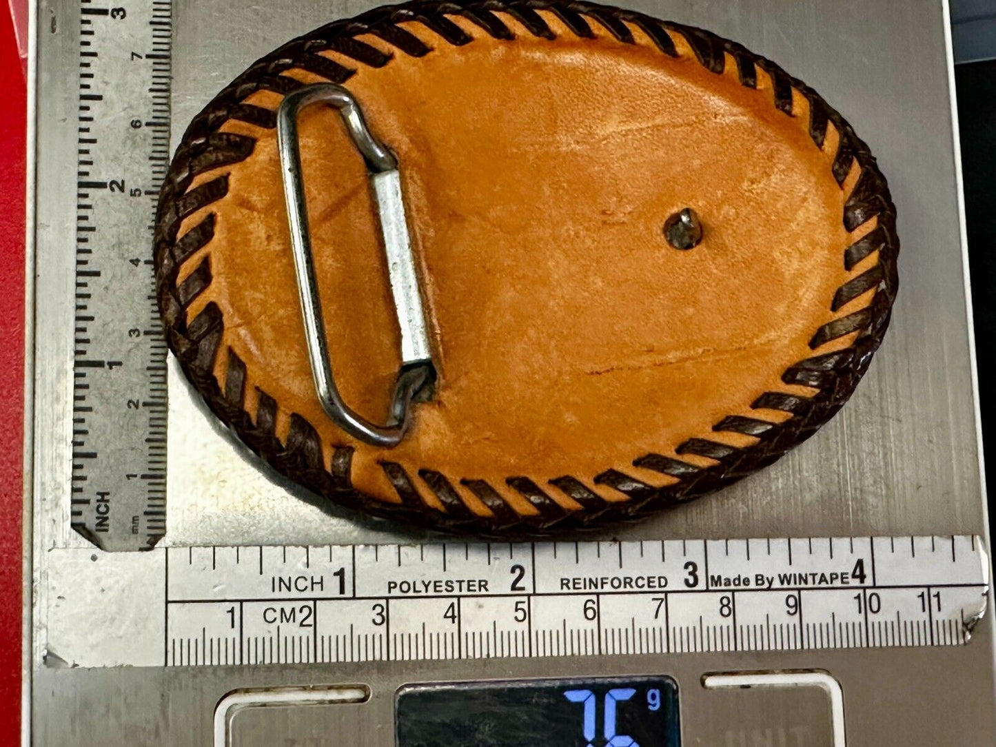 Belt Buckle eagle Leather