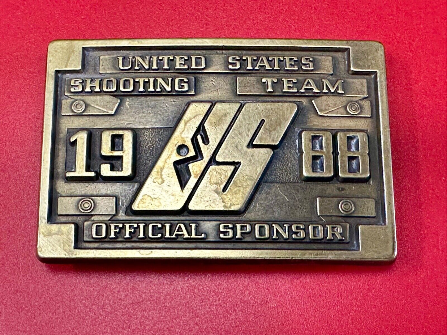 1988 US Olympics Shooting Team Vintage belt buckle