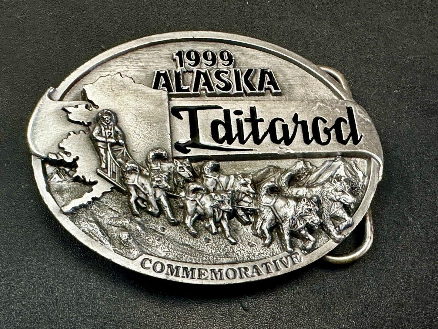 1999 Alaska Iditarod Commemorative Belt Buckle by Siskiyou
