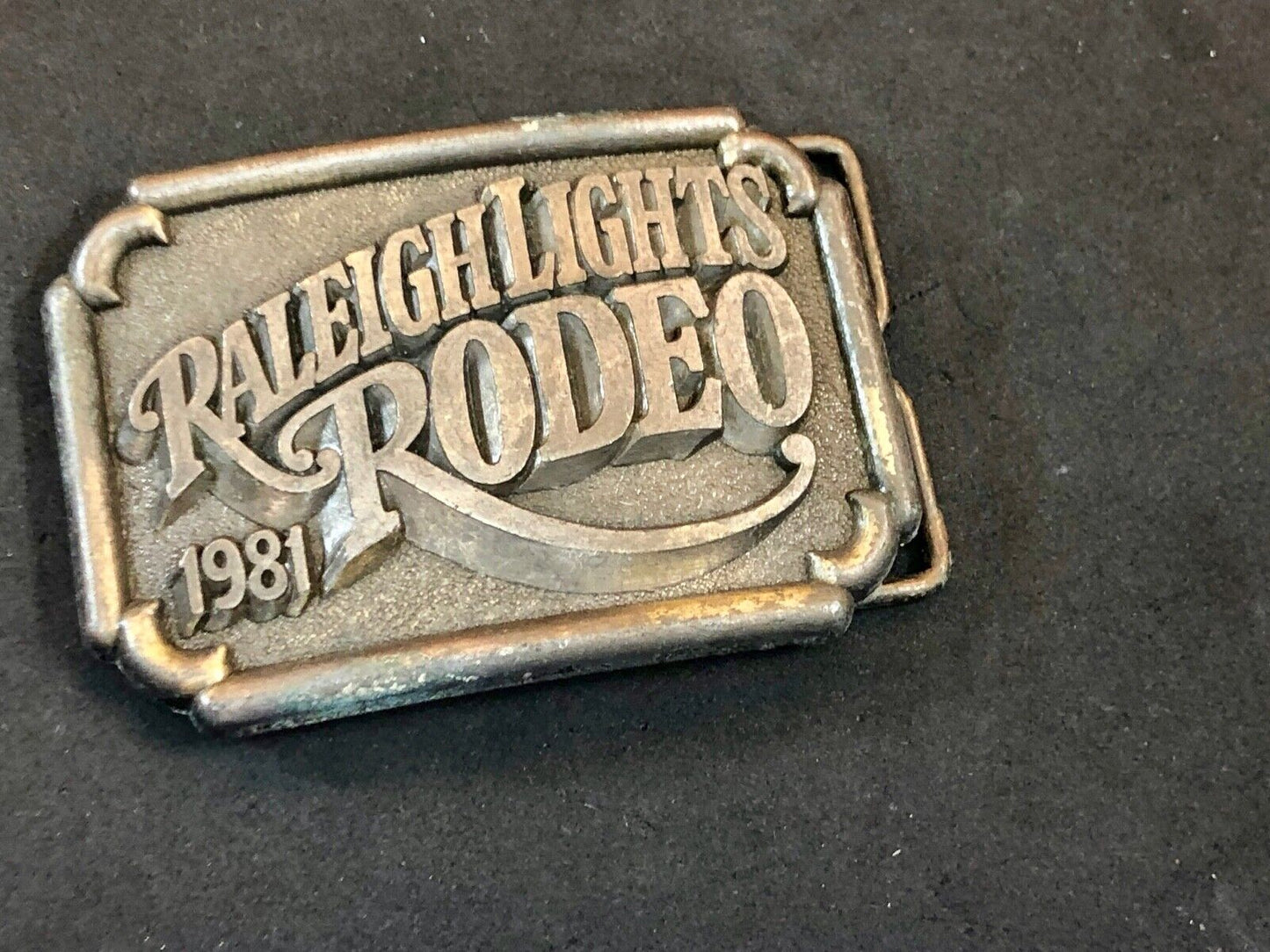 BELT BUCKLE, " RALEIGH LIGHTS RODEO Cigarette company sponsored event