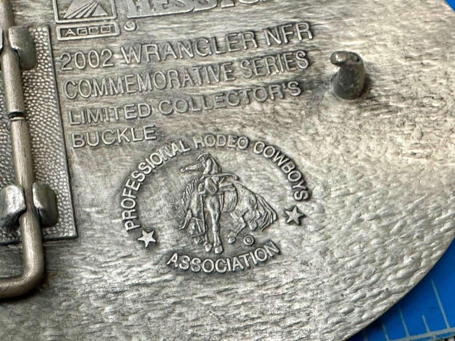 2002 Wrangler Hesston National Finals Rodeo NFR Montana Silversmiths Belt Buckle