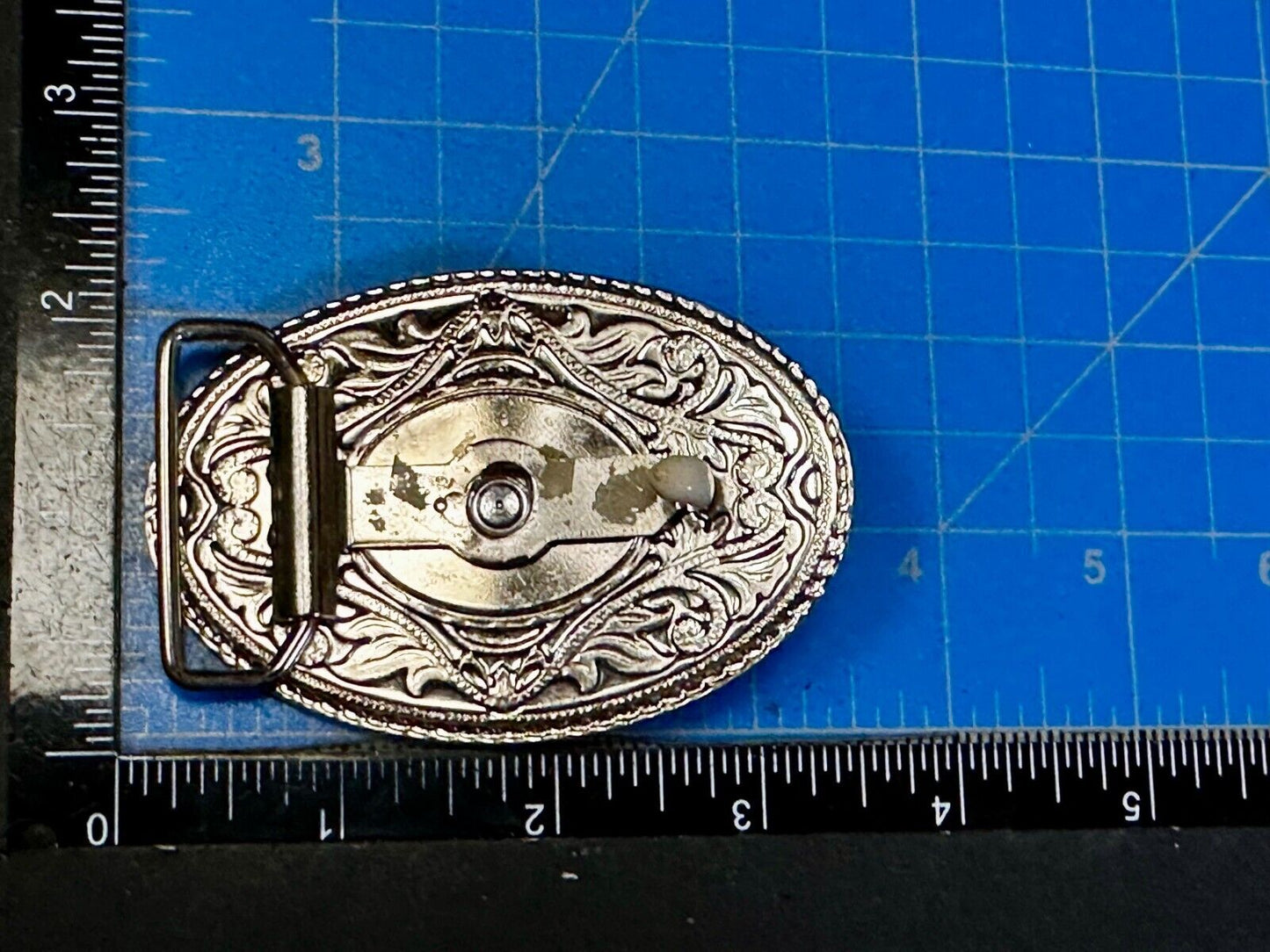 Texas Longhorn Vintage Ornate Cowboys Cowgirls Western Two Tone Belt Buckle