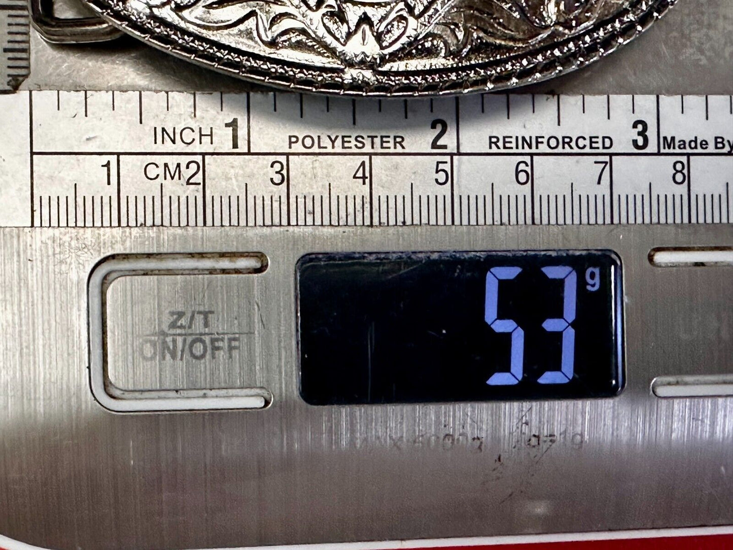 Texas Longhorn Vintage Ornate Cowboys Cowgirls Western Two Tone Belt Buckle