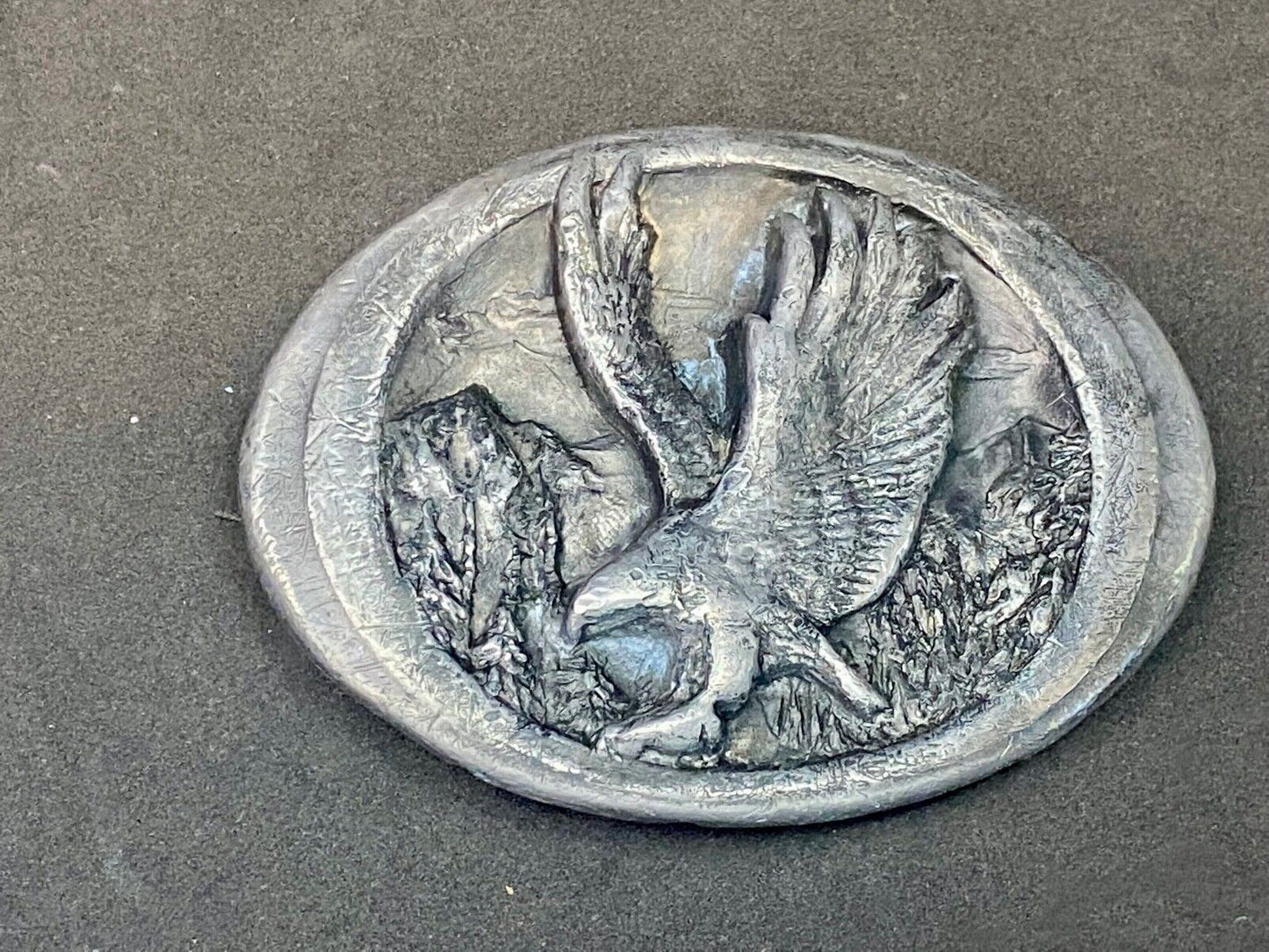 1988 Colorado American Patriotic Eagle Belt Buckle C&J