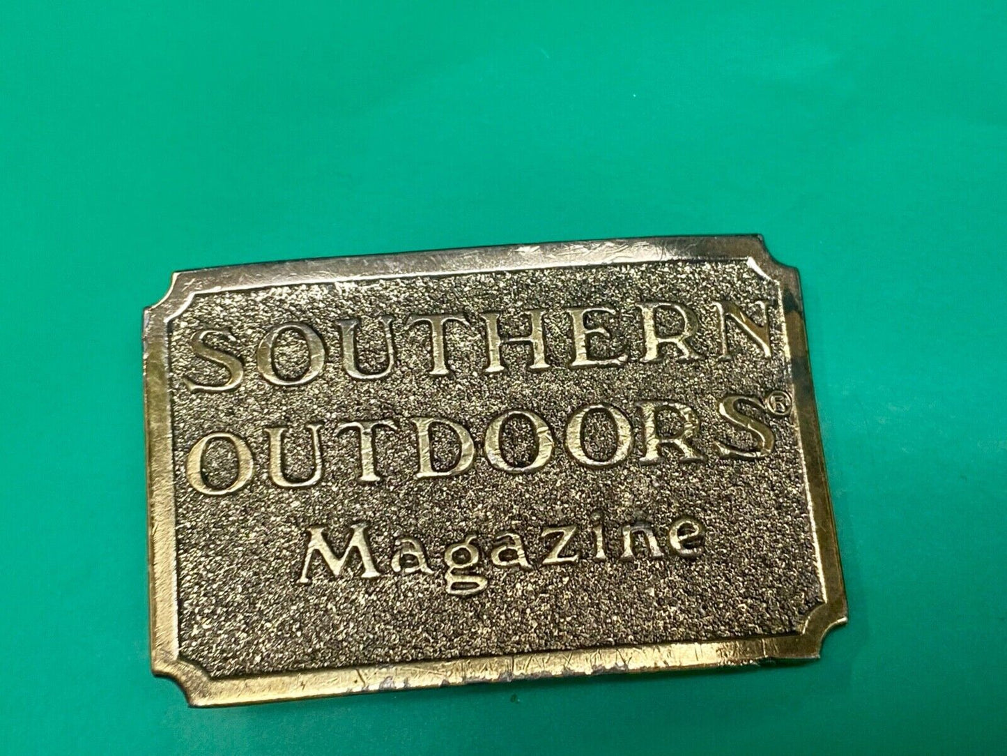 Vintage 1982 **SOUTHERN OUTDOORS MAGAZINE** COMMEMORATIVE BUCKLE