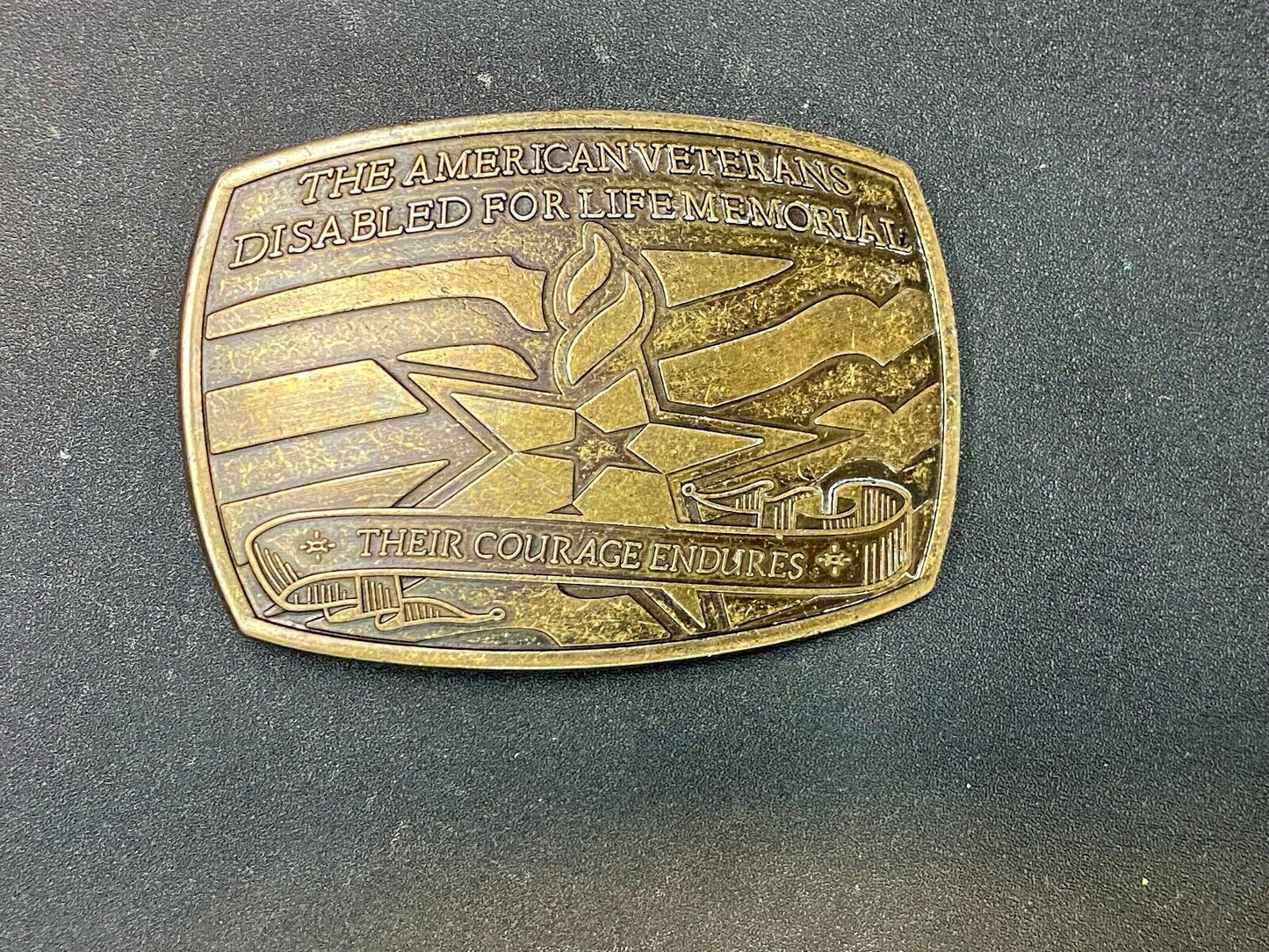 American Veterans Disabled For Life Memorial Commemorative Belt Buckle
