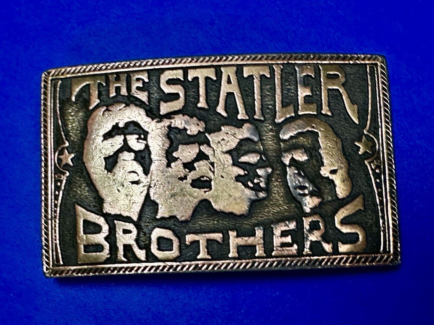 The Statler Brothers Music Band Group - Jim Watson Vintage 1974 Belt Buckle