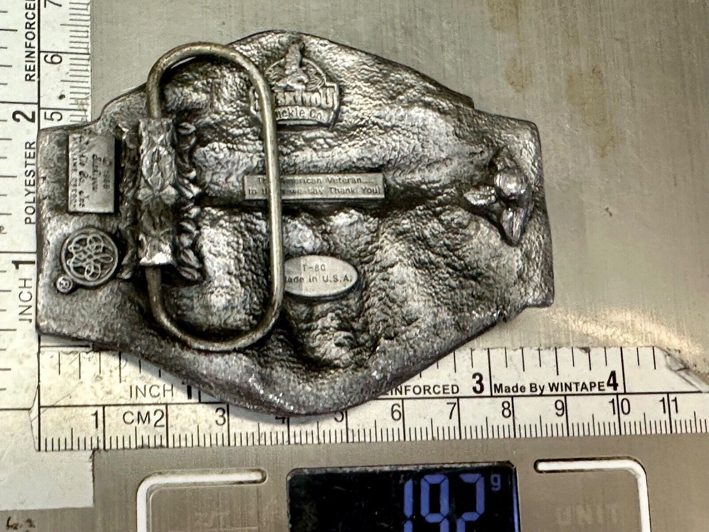 The American Veteran - Vintage 1988 Siskiyou Limited belt buckle Thank you