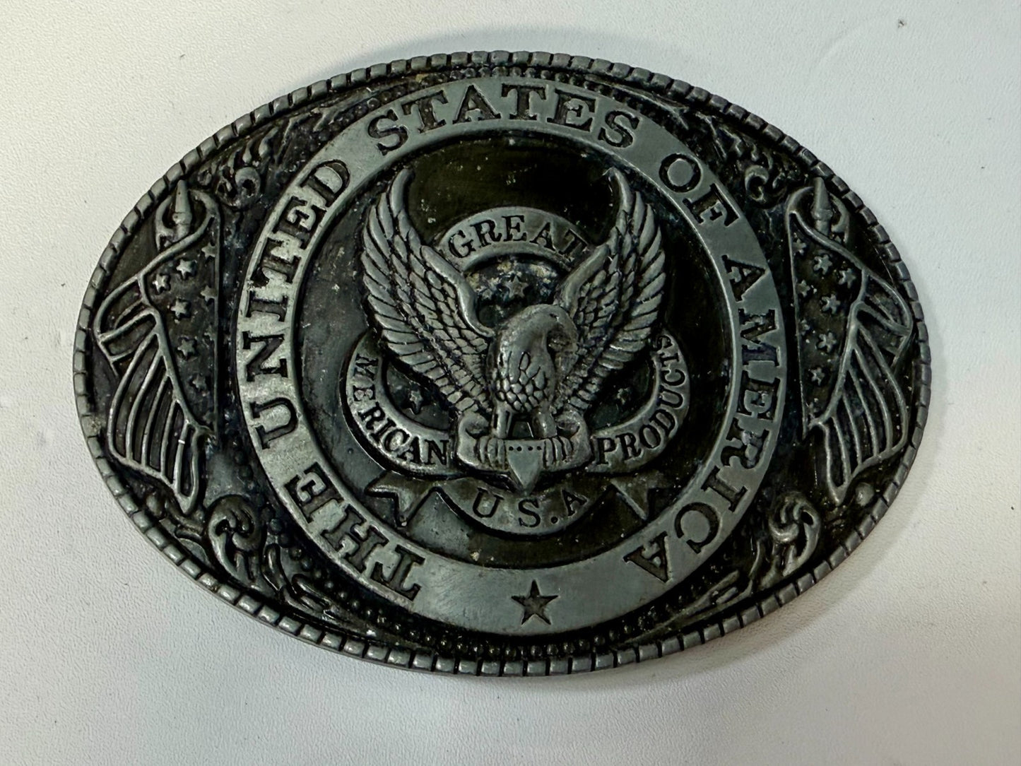 The United States Of America Vintage The Great American Belt Buckle Company