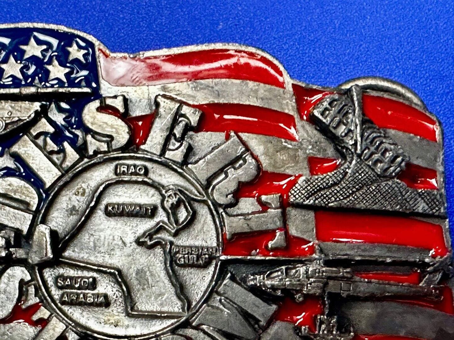 1991 Siskiyou Operation Desert Storm Belt Buckle P-92 -All Military