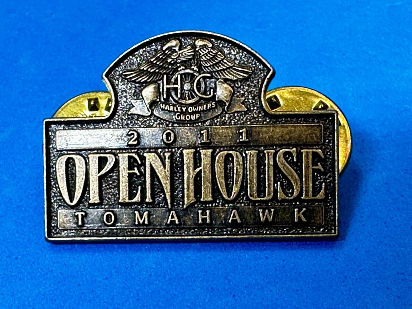 2011 Tomahawk NOS HOG Harley Davidson Owners Group Pin for Jacket or Vest