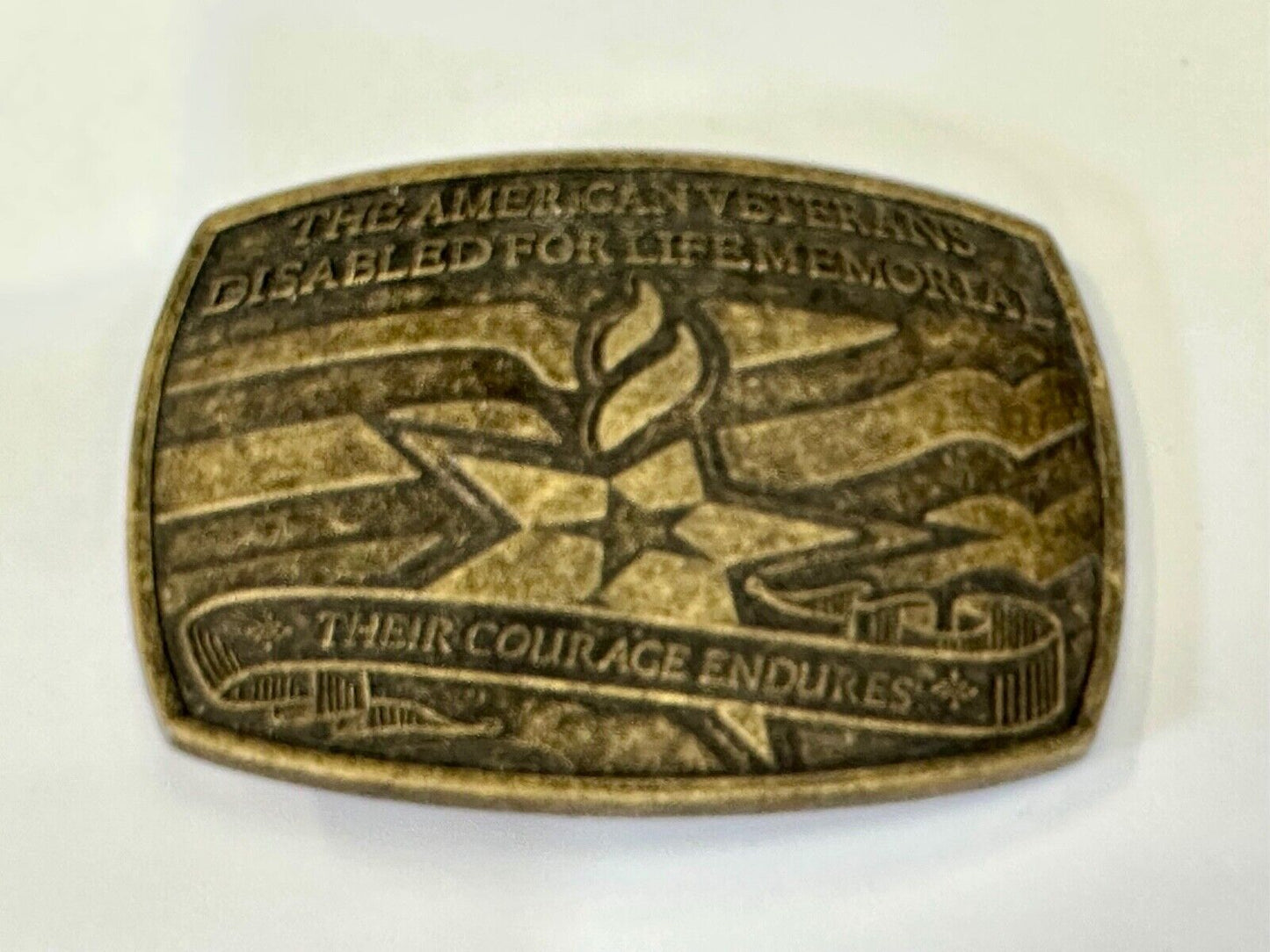 The American Veterans Disabled for Life Memorial Belt Buckle 2006