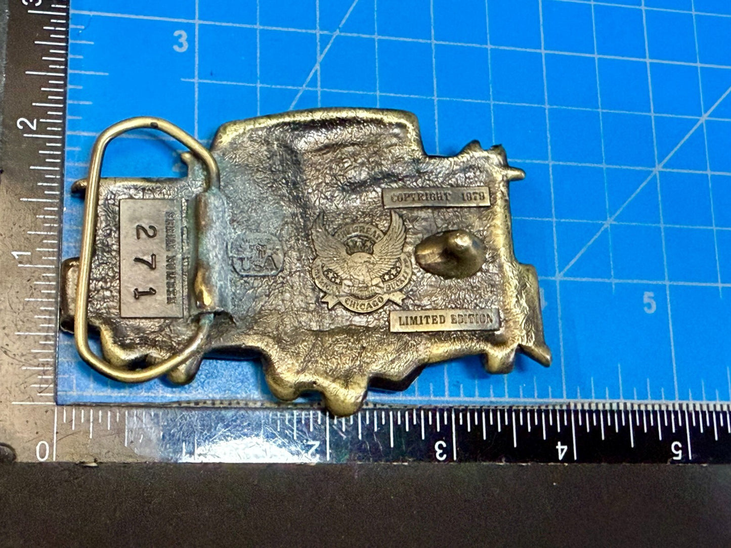 Vintage Caboose Railroad Car Freight Train 1979 The Great American Belt Buckle