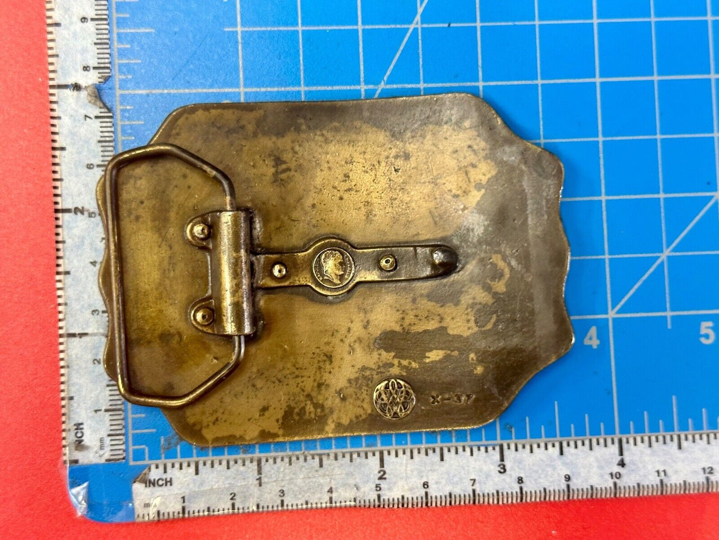 Vintage American Express Southwestern Stage Company Bergamot X-37 belt buckle