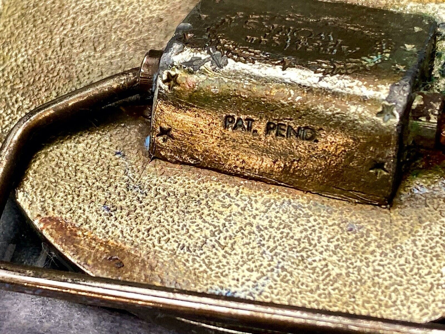 Vintage Churchill's San Francisco belt buckle by American pewter works the bar?