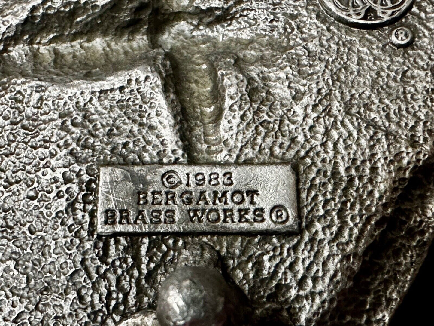 The Canadian Goose Migrating Flying Brass Vintage 1983 Belt Buckle by Bergamot