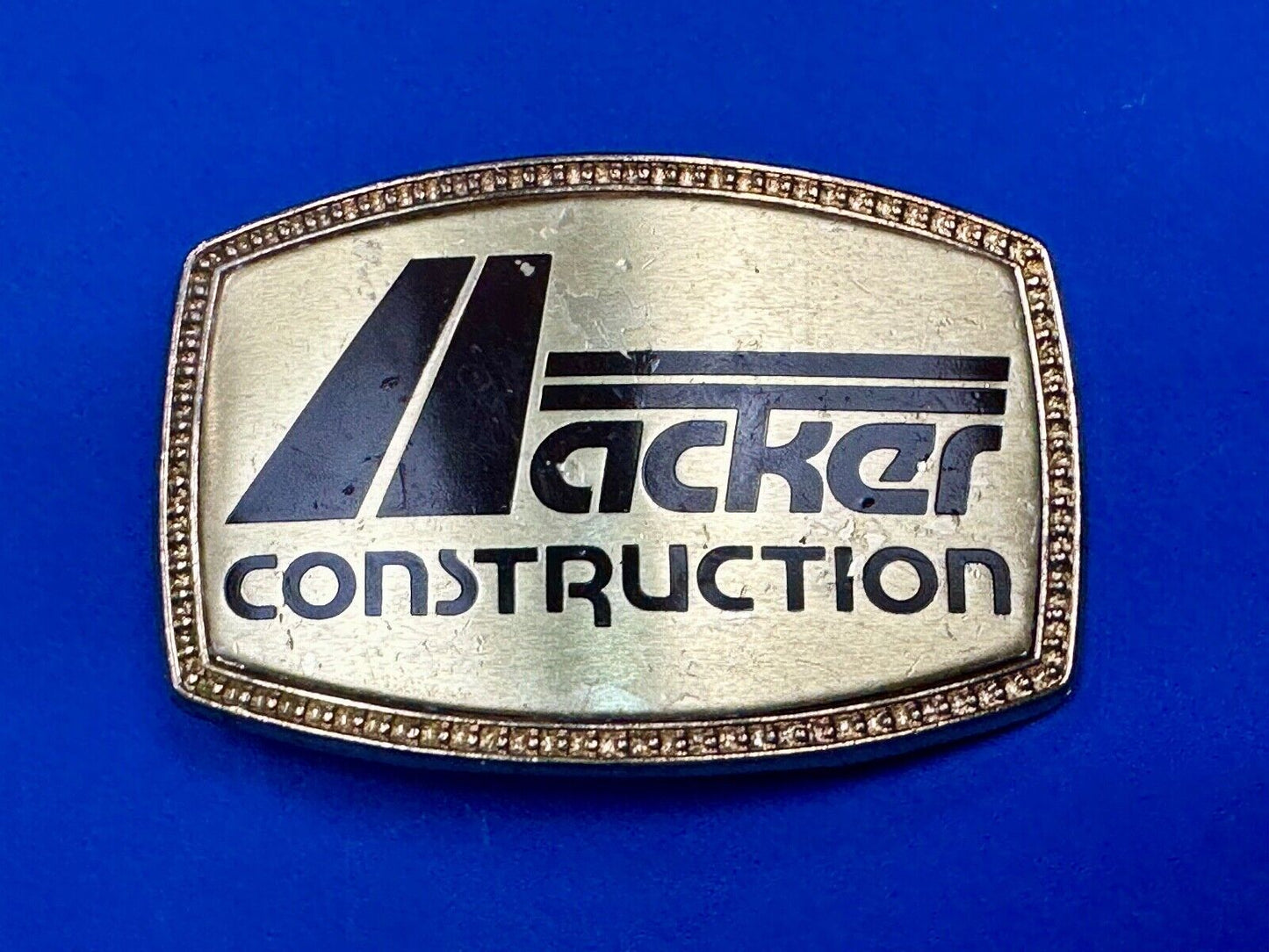 ACKER Home Construction Company Promo Advertising belt buckle FL, GA, Texas