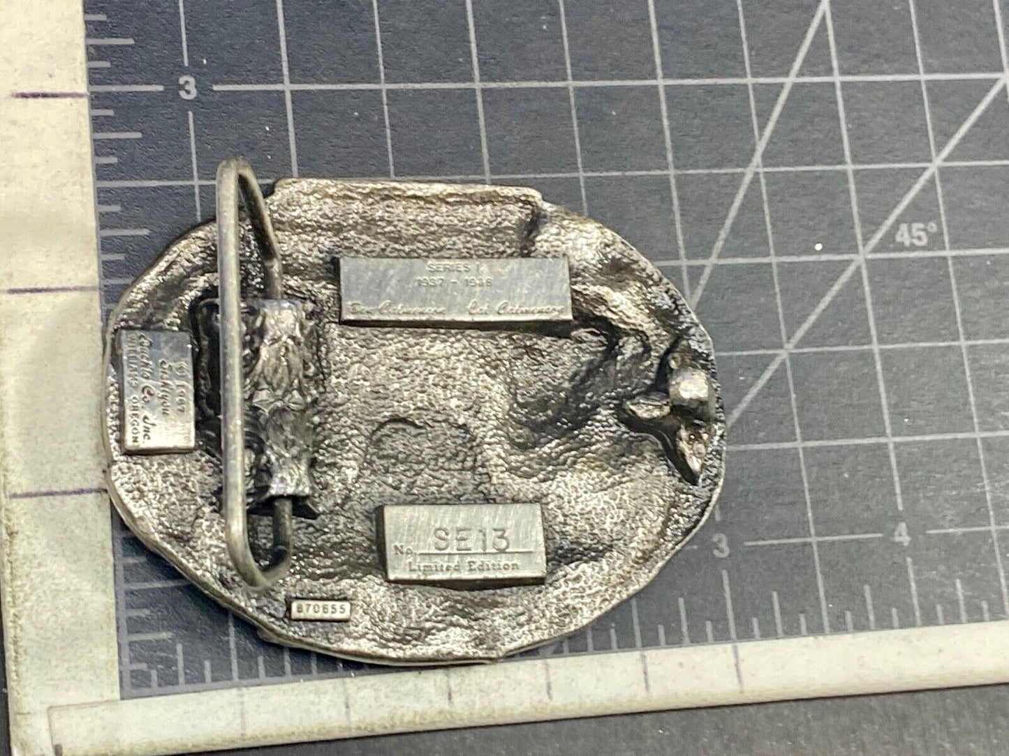 1988 Tisco Tractor Implement Supply Agriculture Farm Supply 51 Year Belt Buckle