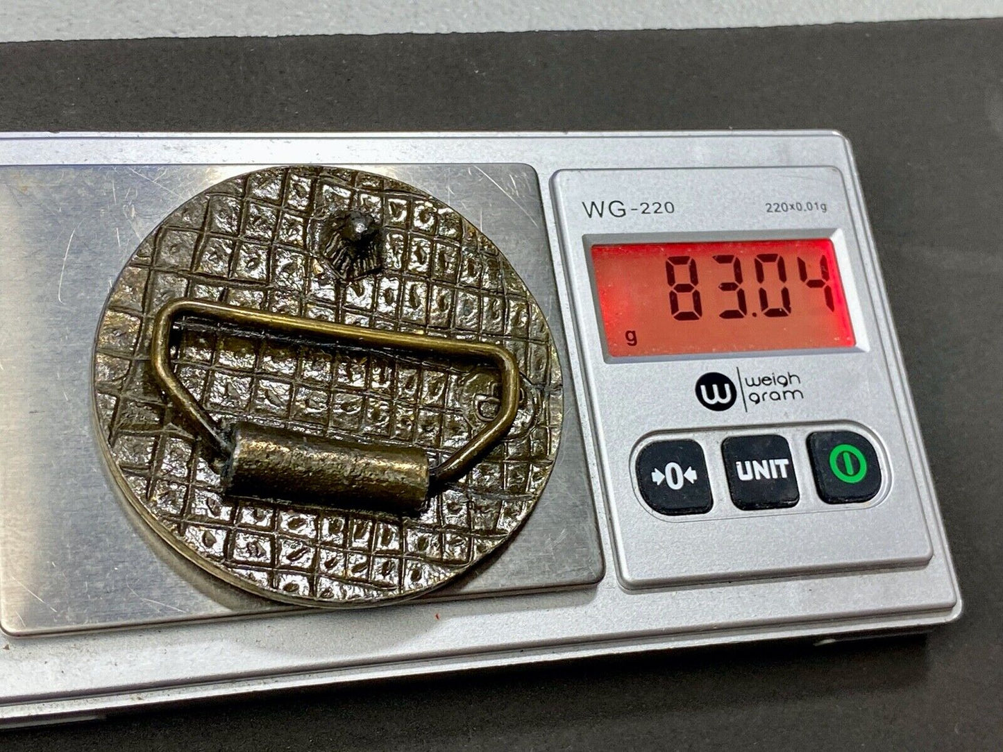 Vintage California SIR - Sons in Retirement round logo belt buckle