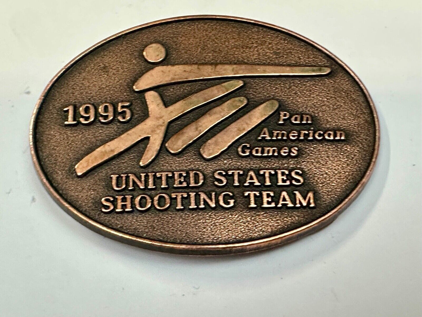 1995 United States Shooting Team Pan American Games PanAm belt buckle