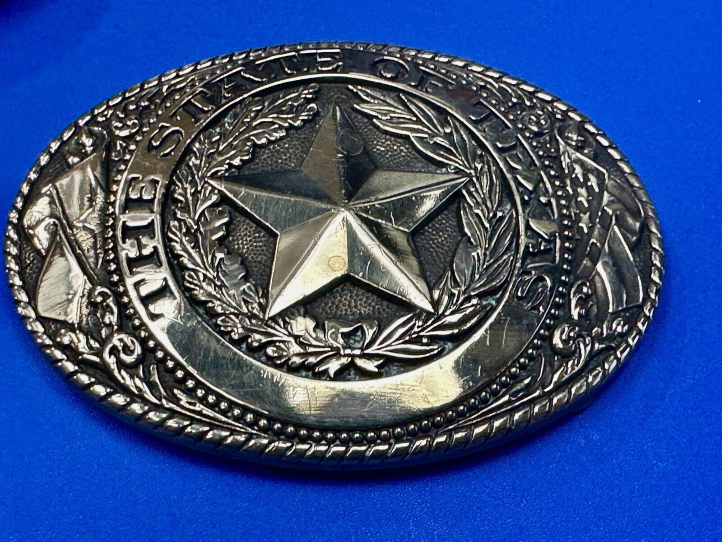 The Great State of Texas, Lone Star - Tony Lama Collection western belt buckle