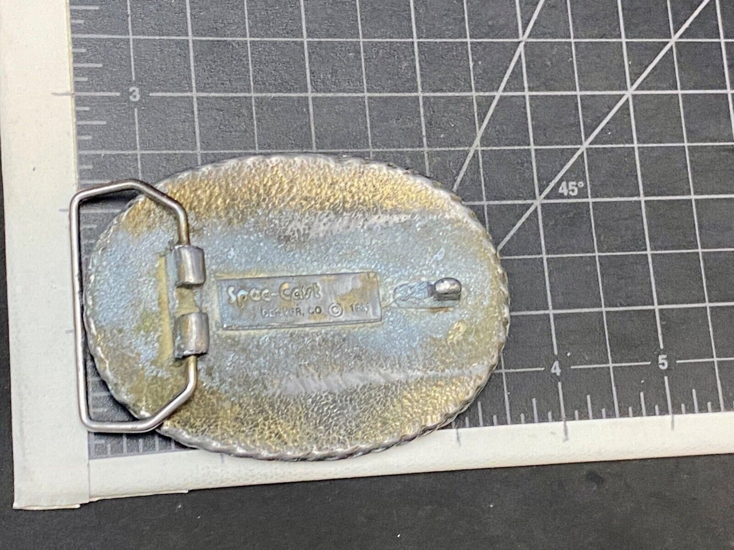 Vintage 1981 Name Don Western Oval Belt Buckle By Spec-Craft