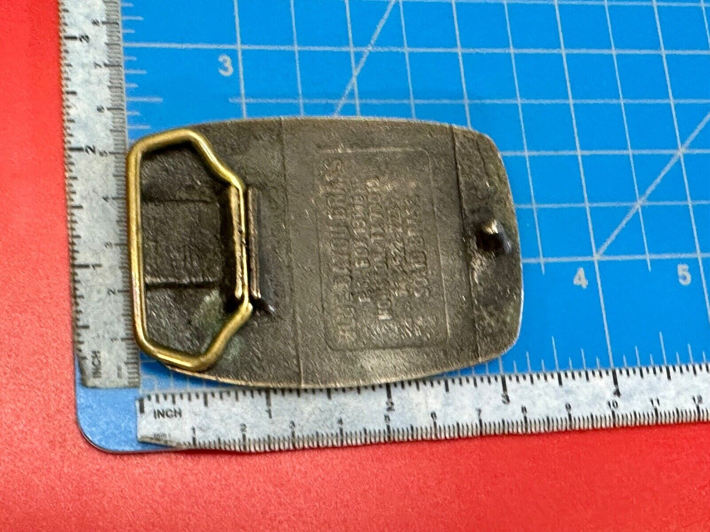 Vintage Brown Oil Tools INC Houston Texas Co belt buckle by Blue Bayou brass