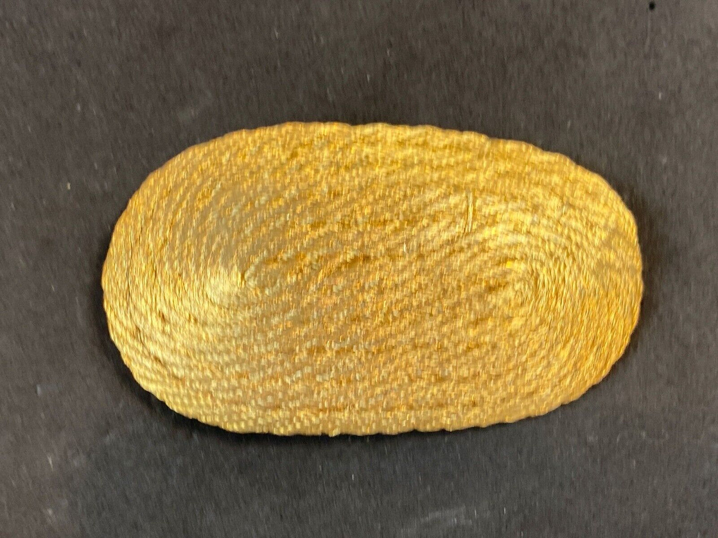 Artisan Rope Braided Wrapped Pattern Oval Hair Clip, Buckle, Made in Greece
