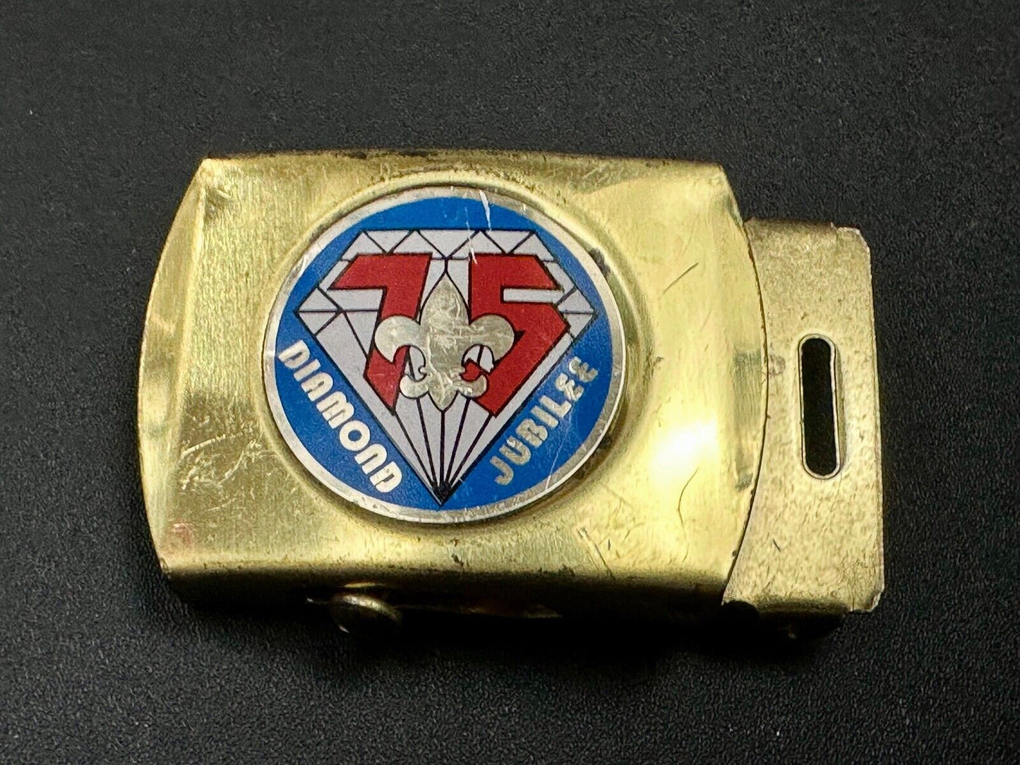 Vintage BSA Diamond Joublee 75 year celebration USA made belt buckle