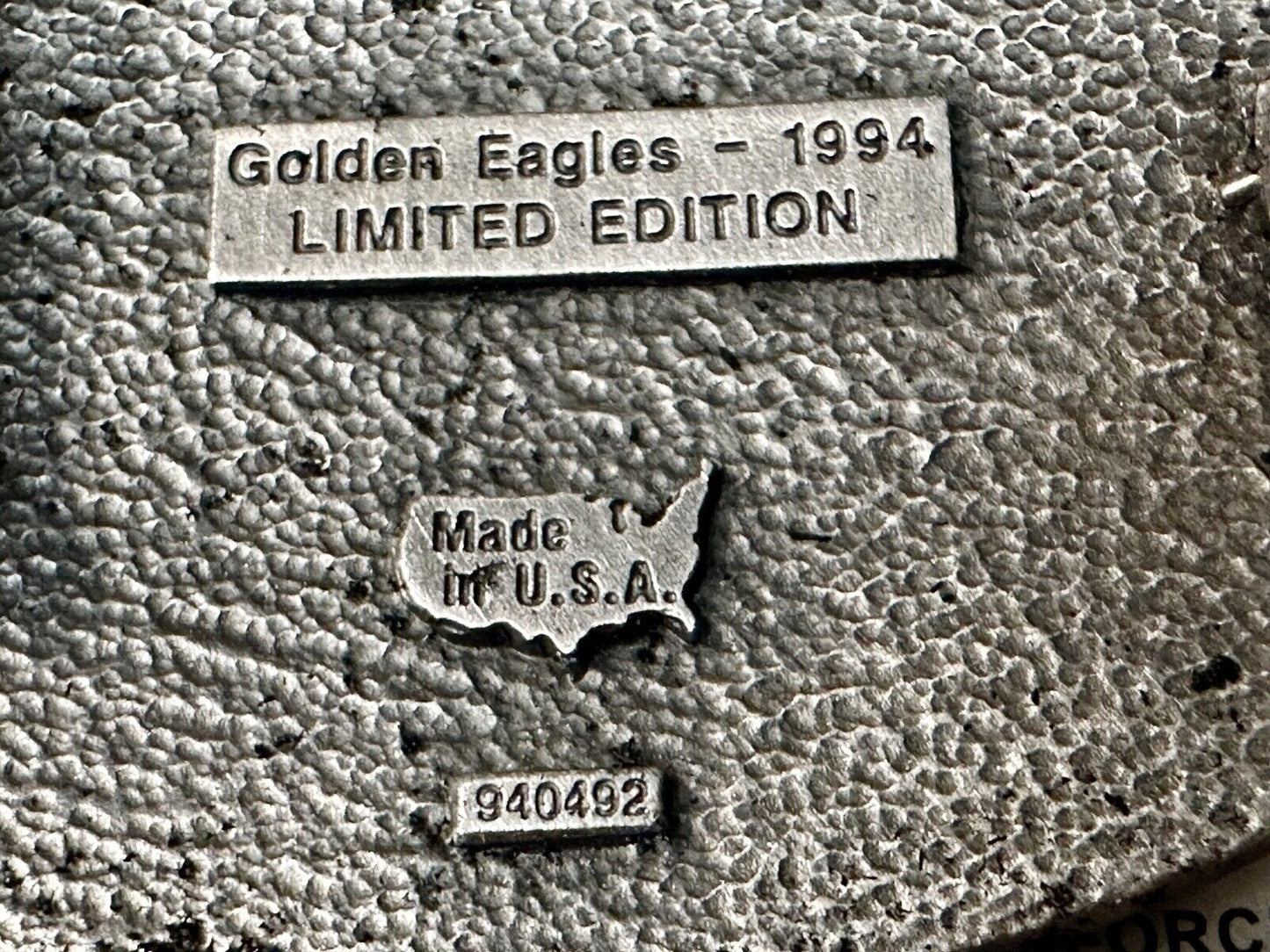 1994 NRA Golden Eagles National Rifle Association Limited Belt Buckle in box