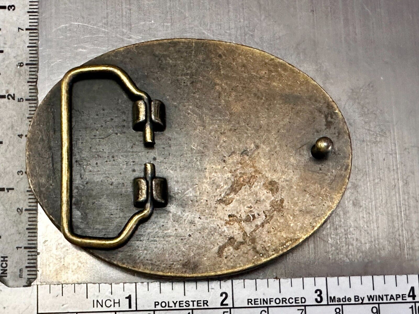 Artisan Stone Cubes - Native American Indian Style? Unique Oval Belt Buckle