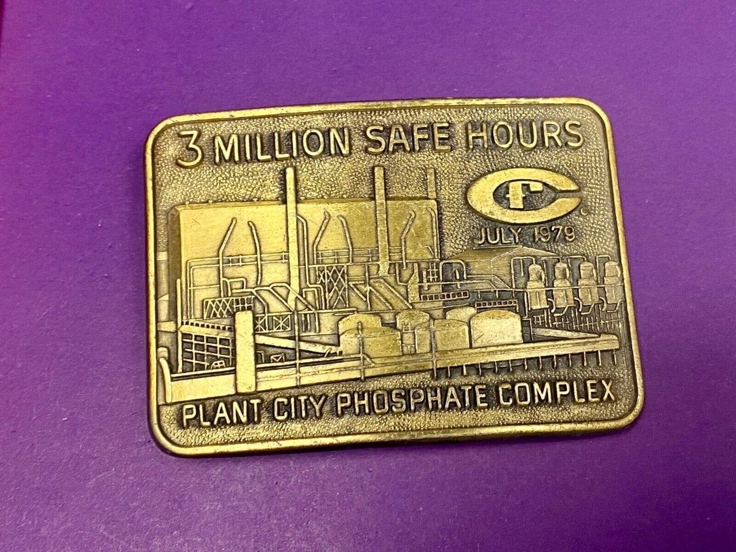 3 Million Hours! Safety Award Pant City Phosphate Complex Congratulations Award