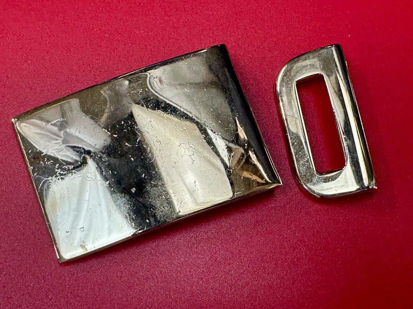 6-76 USMC Marines Military Dress Solid Brass belt buckle with attachment