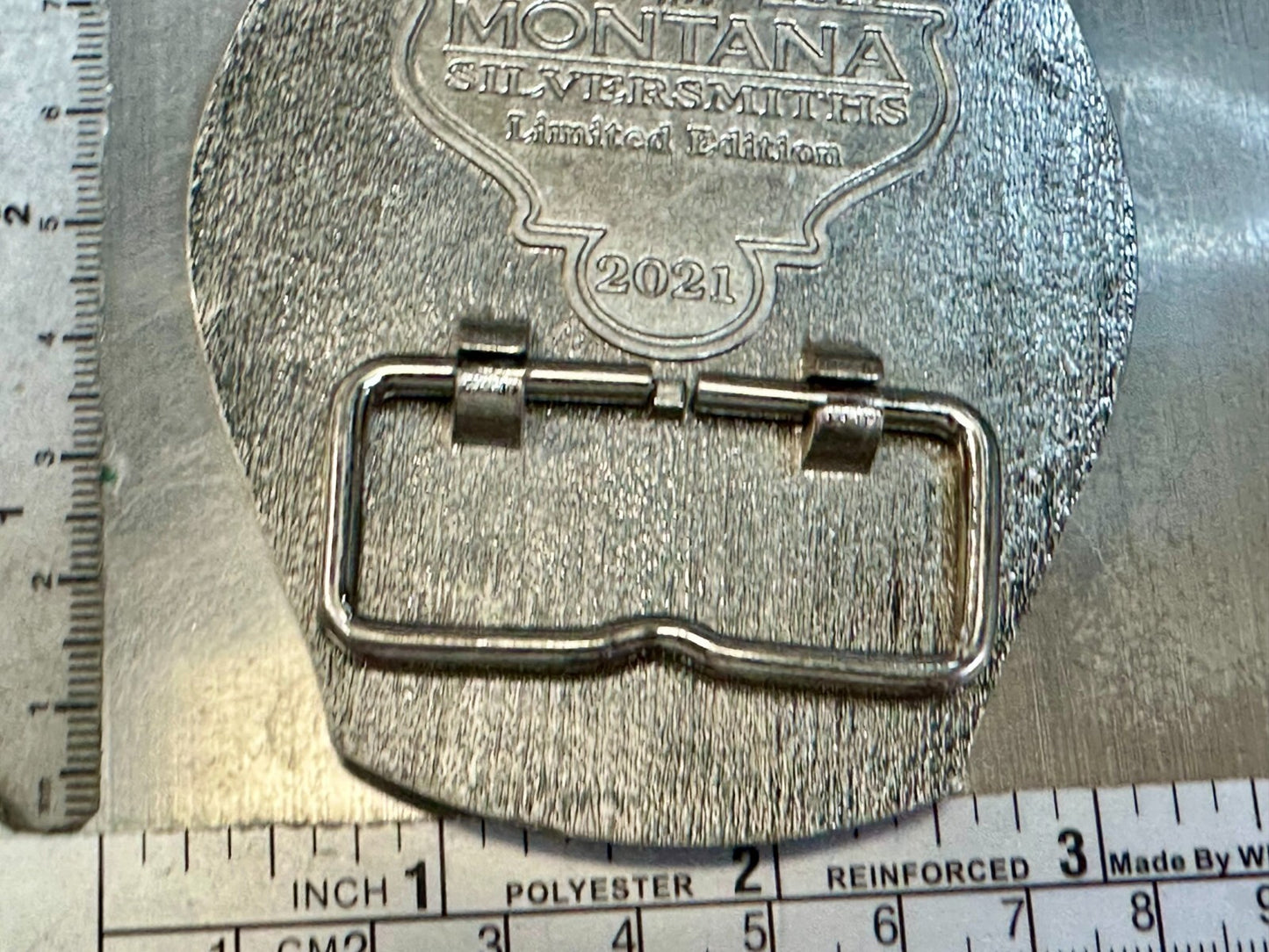 2021 Pendleton Whiskey Let'er Buck Rodeo Cowboy Montana Silversmiths Buck Buckle