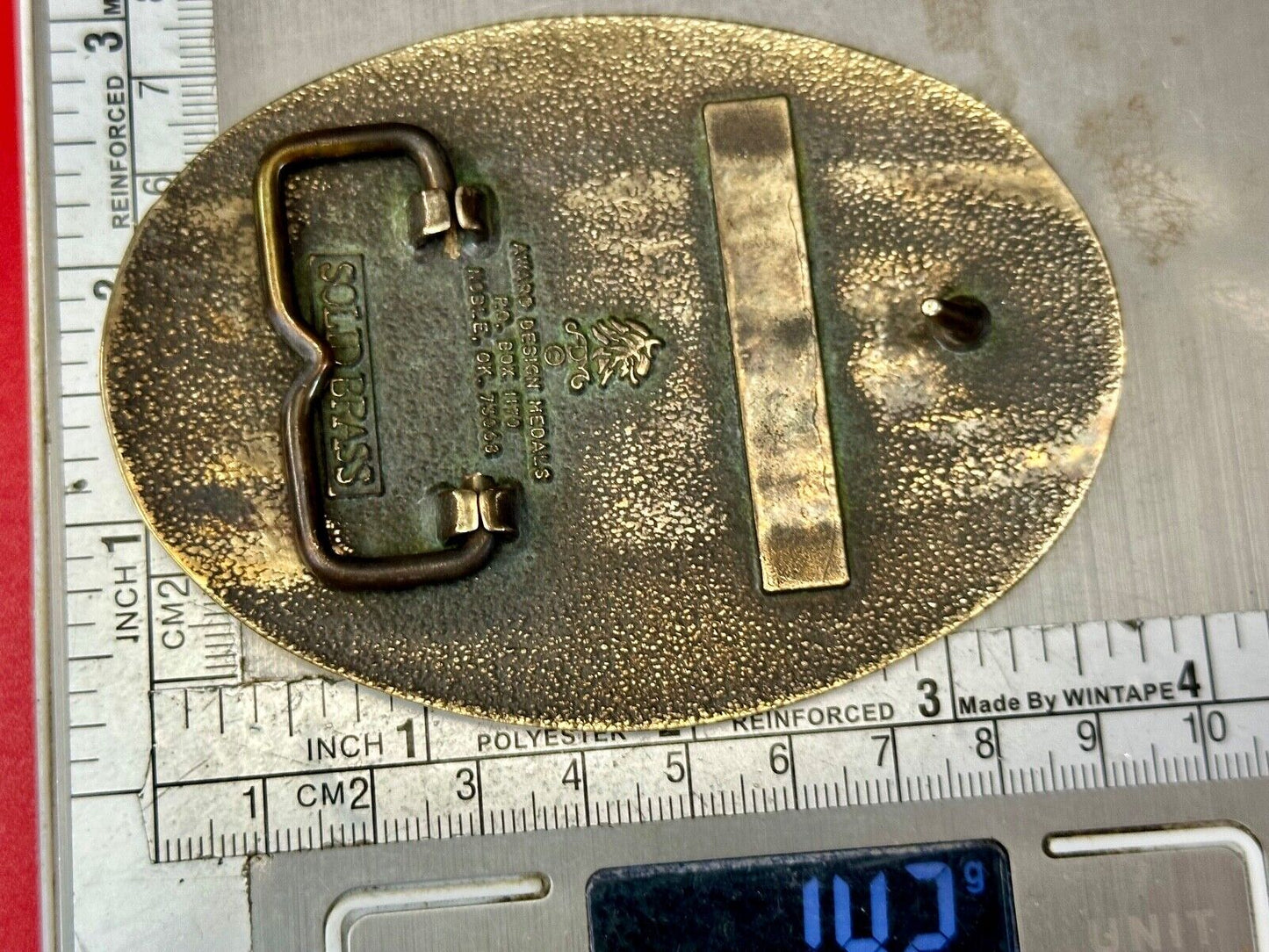Beef Shootout 1998 Fleming Companies Inc Rodeo vintage ADM belt buckle