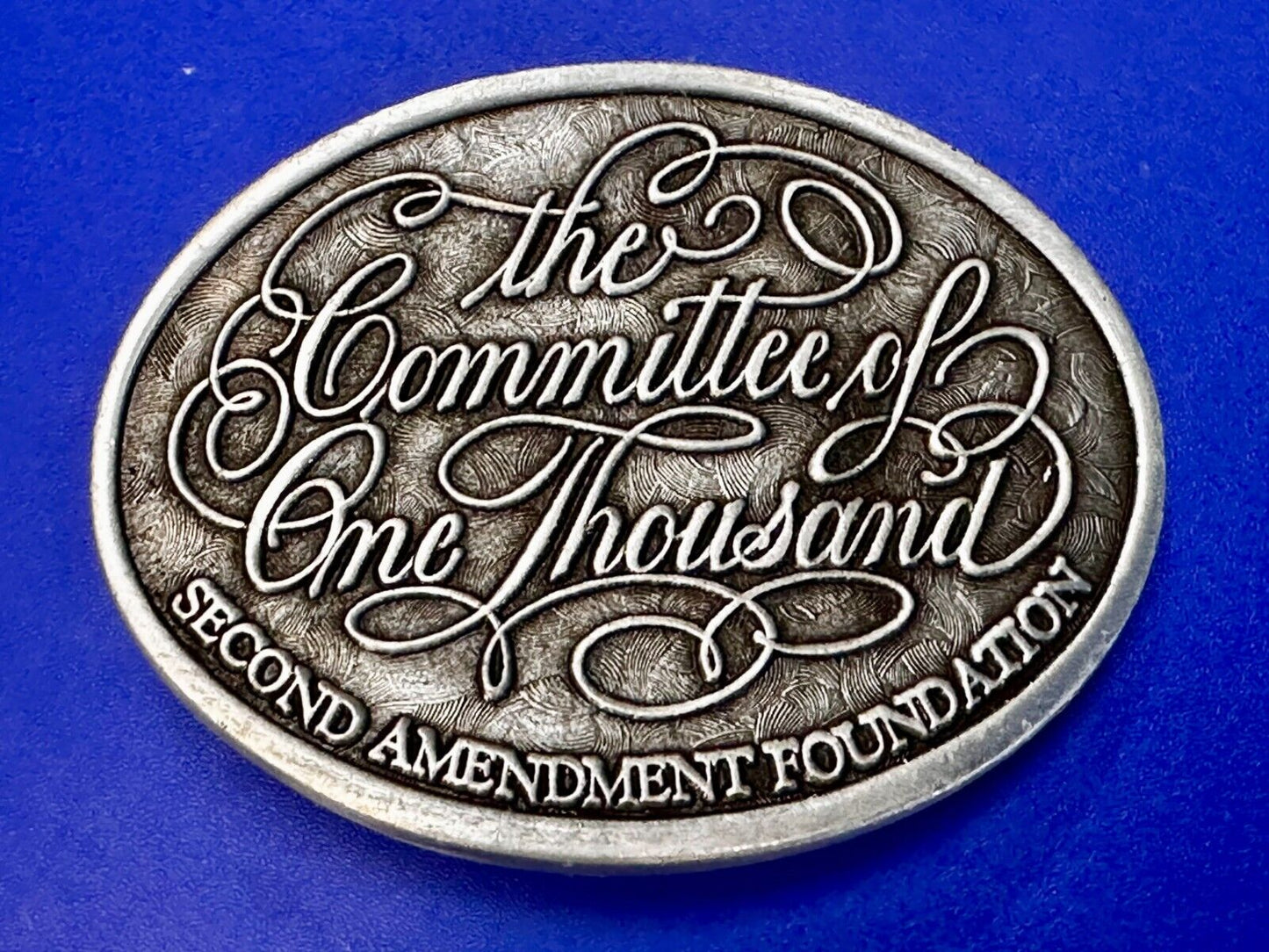 The Committee of One Thousand Second Amendment Gun Rights Foundation Belt Buckle