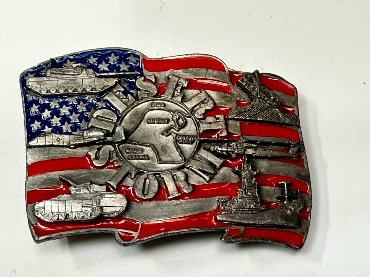 1991 Siskiyou Operation Desert Storm Belt Buckle P-92 -All Military