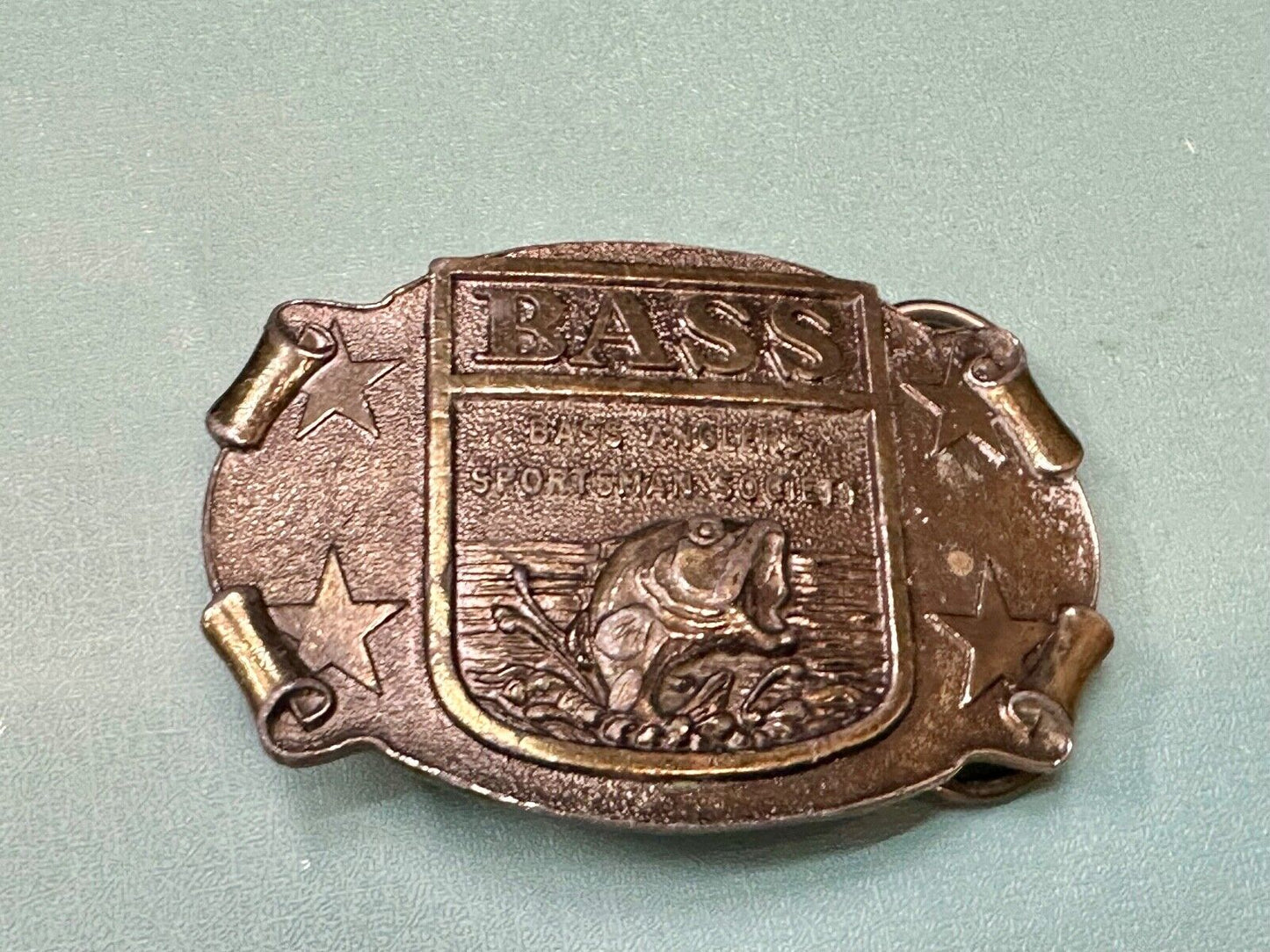BASS Fishing Anglers Sportsman's Society Club 0 Great American Belt buckle Co
