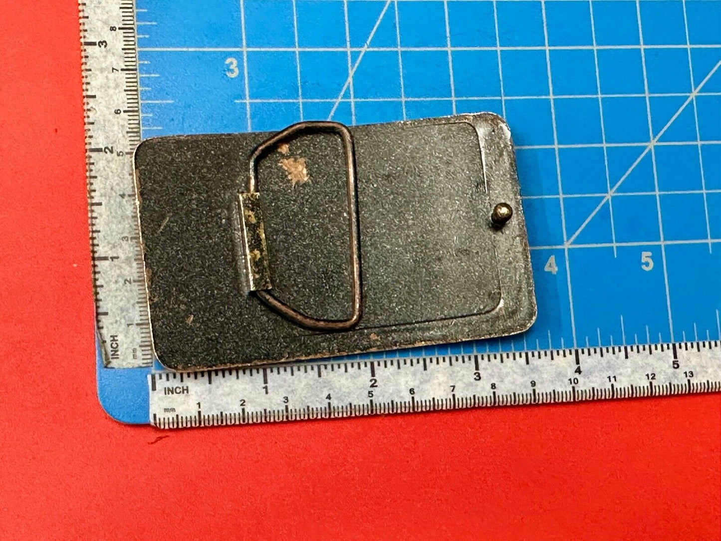 Tree electric service INC Vintage advertising promo brass tone Belt Buckle