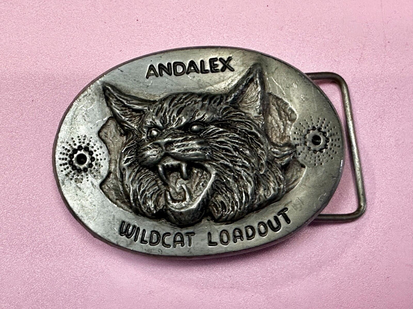 Andalex Wildcat Loadout Vintage Belt Buckle by Sculpture Artist Gary Frazen