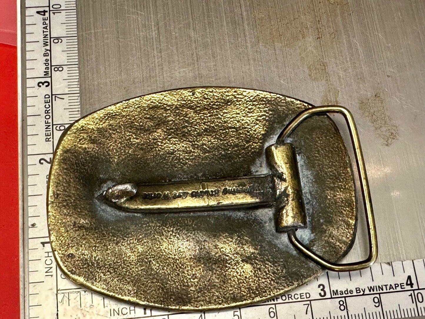 Vintage Belt Buckle Deco Equitable by Wyoming Studio Art Works